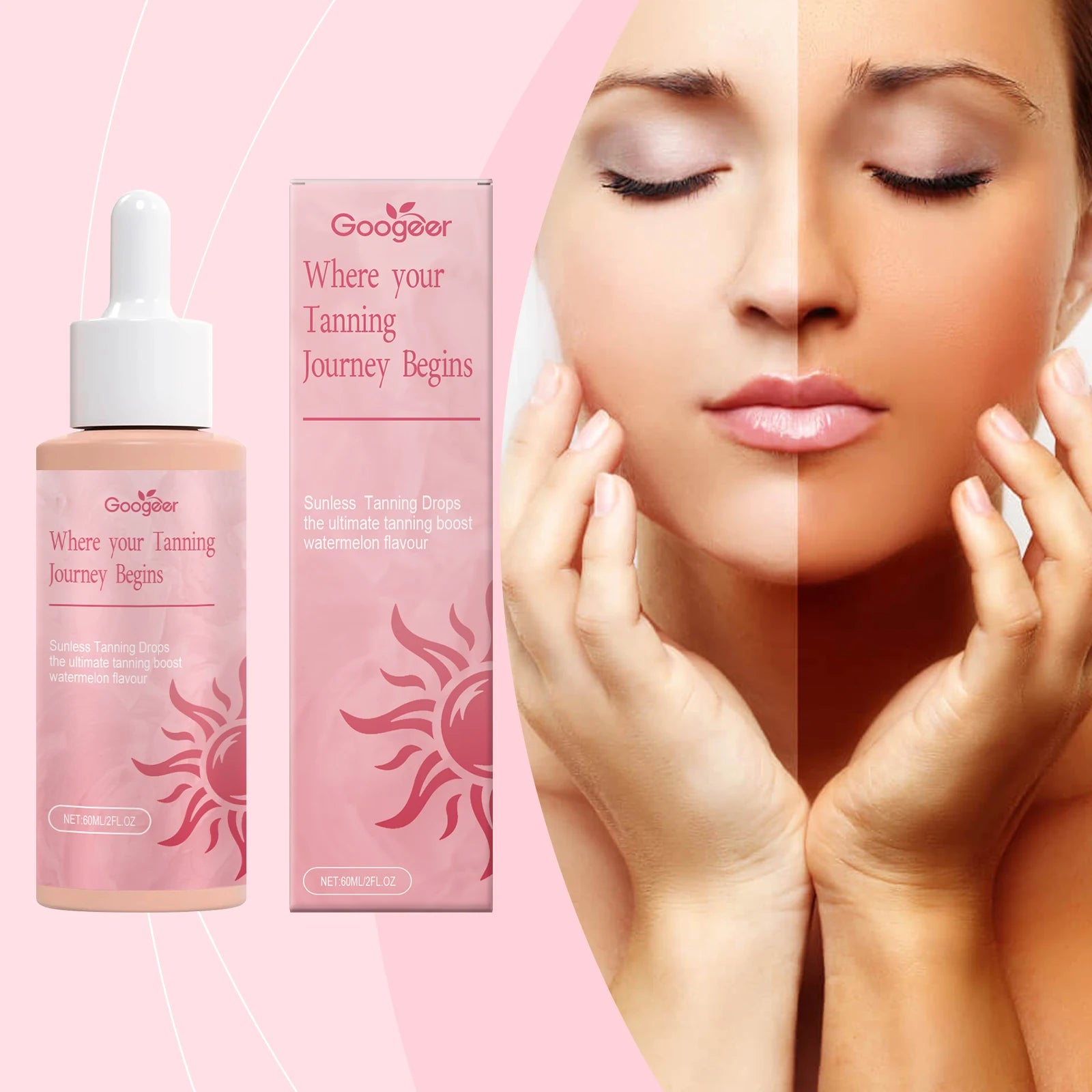 Googeer Organic Tanning Face Drops